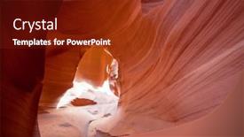  Presentation with arizona - Beautiful presentation theme featuring antelope-canyon-near-page-arizona backdrop and a tawny brown colored foreground