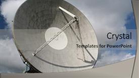  Presentation with array - Amazing PPT layouts having antenna array - satellite dish goonhilly downs cornwall backdrop and a light gray colored foreground