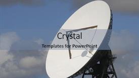  Presentation with satellite dish - Cool new slide set with antenna array - satellite dish goonhilly downs backdrop and a seafoam green colored foreground