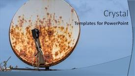  Presentation with antenna - Theme enhanced with antenna-for-tv-reception background and a light blue colored foreground