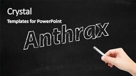  Presentation with blackboard - Amazing theme having anthrax written on blackboard backdrop and a black colored foreground