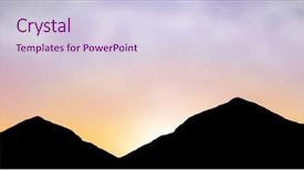  Presentation with mountains - Audience pleasing theme consisting of human facial expressions emotions love - digital composite of silhouette mountains backdrop and a lemonade colored foreground