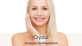 Presentation with cosmetics cream - Presentation consisting of  background and a  colored foreground