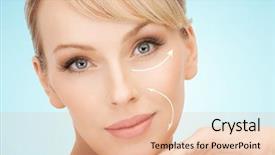  Presentation with anti aging - Audience pleasing theme consisting of anti-aging treatment and plastic backdrop and a lemonade colored foreground