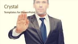  Presentation with office - Slides having anti bullying - business and office ban veto background and a white colored foreground