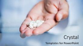  Presentation with anti drug - Amazing presentation design having anti drug - closeup of a caucasian doctor backdrop and a light blue colored foreground