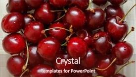  Presentation with cherry - Audience pleasing presentation theme consisting of anti food cancer - close up of fresh ripe backdrop and a wine colored foreground