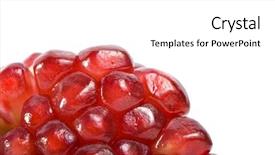  Presentation with blank whiteboard isolated on white - PPT theme having anti food cancer - pomegranate isolated on white background background and a  colored foreground