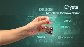  Presentation with plastic bag - Presentation theme consisting of anti illegal drugs - naked hand gives chemicals background and a  colored foreground