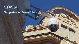  Presentation with video surveillance - Audience pleasing slide deck consisting of closed circuit tv surveillance video backdrop and a ocean colored foreground