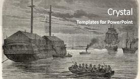  Presentation with boat river - Audience pleasing presentation theme consisting of anti terrorist - boat in purfleet along tames backdrop and a  colored foreground