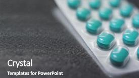  Presentation with anti virus - Slides having anti virus - blister pack of turquoise medicine background and a dark gray colored foreground