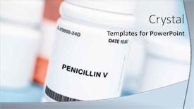  Presentation with antibiotic - PPT theme having antibiotic-medication-used-to-treat background and a sky blue colored foreground