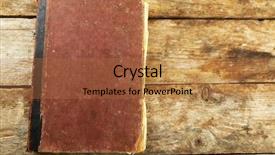  Presentation with old book - Amazing presentation design having antic - old book on wooden table backdrop and a red colored foreground
