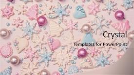  Presentation with pastel - Beautiful presentation design featuring antic - pastel colored cookies backdrop and a lemonade colored foreground