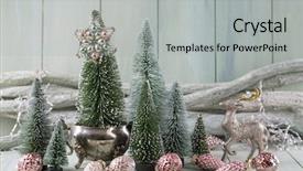  Presentation with pastel - Colorful presentation design enhanced with antic - pastel colored decoration for christmas backdrop and a light gray colored foreground