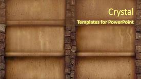  Presentation with cardiac product - Slides having antic stone shelf to display background and a tawny brown colored foreground