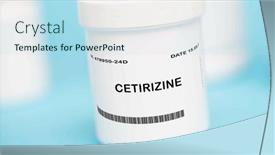  Presentation with sneezing - PPT theme having antihistamine-medication-used-to-treat background and a light blue colored foreground