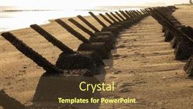  Presentation with taiwan - Slide deck having antilanding-spikes-on-the-beach background and a tawny brown colored foreground
