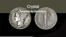  Presentation with mercury - Cool new slide set with antique 1927 mercury dime backdrop and a gray colored foreground