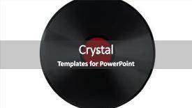 Presentation with vinyl record - Amazing slide set having antique 78 rpm vinyl record backdrop and a dark gray colored foreground