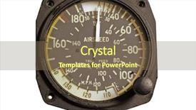  Presentation with antique - Amazing presentation design having antique airspeed indicator isolated over white backdrop and a violet colored foreground