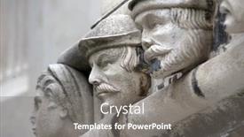  Presentation with architectural - Cool new PPT theme with antique bas-relief architectural detail of the st james cathedral sibenik backdrop and a gray colored foreground