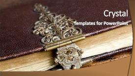  Presentation with old bible - Cool new slide deck with antique bible - grungy brass lock backdrop and a tawny brown colored foreground