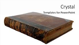  Presentation with world history - PPT theme having antique book 1873 history background and a white colored foreground