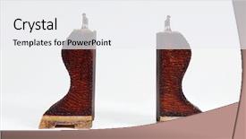  Presentation with antique - Beautiful PPT theme featuring antique book ends covered backdrop and a white colored foreground