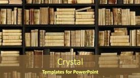  Presentation with antique - Audience pleasing PPT layouts consisting of antique-books-on-old-wooden backdrop and a tawny brown colored foreground