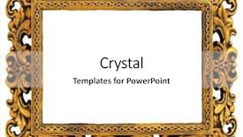  Presentation with frame border - PPT theme consisting of antique border - picture gold frame background and a white colored foreground