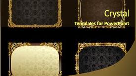  Presentation with gold border - Audience pleasing presentation consisting of antique border - raster vintage frames gold decor backdrop and a wine colored foreground