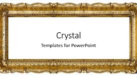  Presentation with gold frame - PPT layouts featuring antique border - very big old gold picture background and a white colored foreground