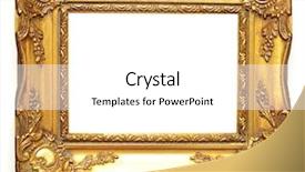  Presentation with frame border - Beautiful slides featuring antique border - vintage frame isolated backdrop and a white colored foreground