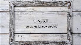  Presentation with frame border - PPT theme featuring antique border - vintage frame on wooden background background and a light gray colored foreground