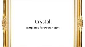  Presentation with antique picture frame - Beautiful presentation theme featuring antique border - vintage gold picture frame isolated backdrop and a white colored foreground