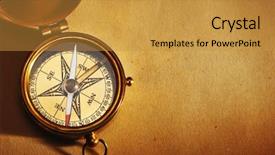  Presentation with old compass antique paper - Amazing theme having antique brass compass over old backdrop and a  colored foreground