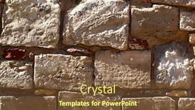  Presentation with brick wall texture - Presentation theme featuring antique-brick-wall-texture-grunge background and a tawny brown colored foreground