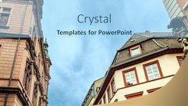  Presentation with antique - Theme with antique-building-view-in-heidelberg background and a light blue colored foreground
