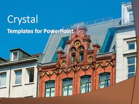 Antique Building View In Kiel PPT template 8 | CrystalGraphics