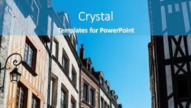  Presentation with antique france - Amazing presentation theme having antique-building-view-in-old backdrop and a teal colored foreground