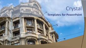  Presentation with antique - Amazing slide set having antique-building-view-in-old backdrop and a sky blue colored foreground