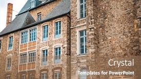  Presentation with antique france - Cool new slides with antique-building-view-in-old backdrop and a coral colored foreground