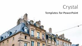  Presentation with antique france - Cool new presentation design with antique-building-view-in-old backdrop and a white colored foreground