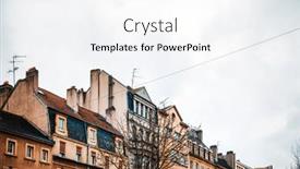  Presentation with antique france - Audience pleasing presentation consisting of antique-building-view-in-old backdrop and a sky blue colored foreground