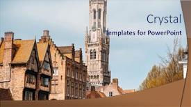  Presentation with antique - Presentation theme with antique-building-view-in-old background and a sky blue colored foreground