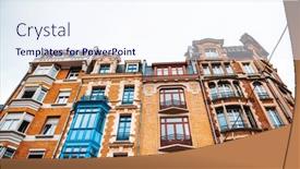  Presentation with antique france - Presentation theme with antique-building-view-in-old background and a sky blue colored foreground