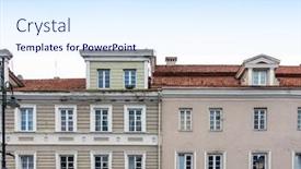  Presentation with antique - Colorful slide deck enhanced with antique-building-view-in-old backdrop and a sky blue colored foreground