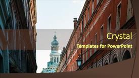  Presentation with venice - Slide set consisting of antique-building-view-in-venice background and a tawny brown colored foreground